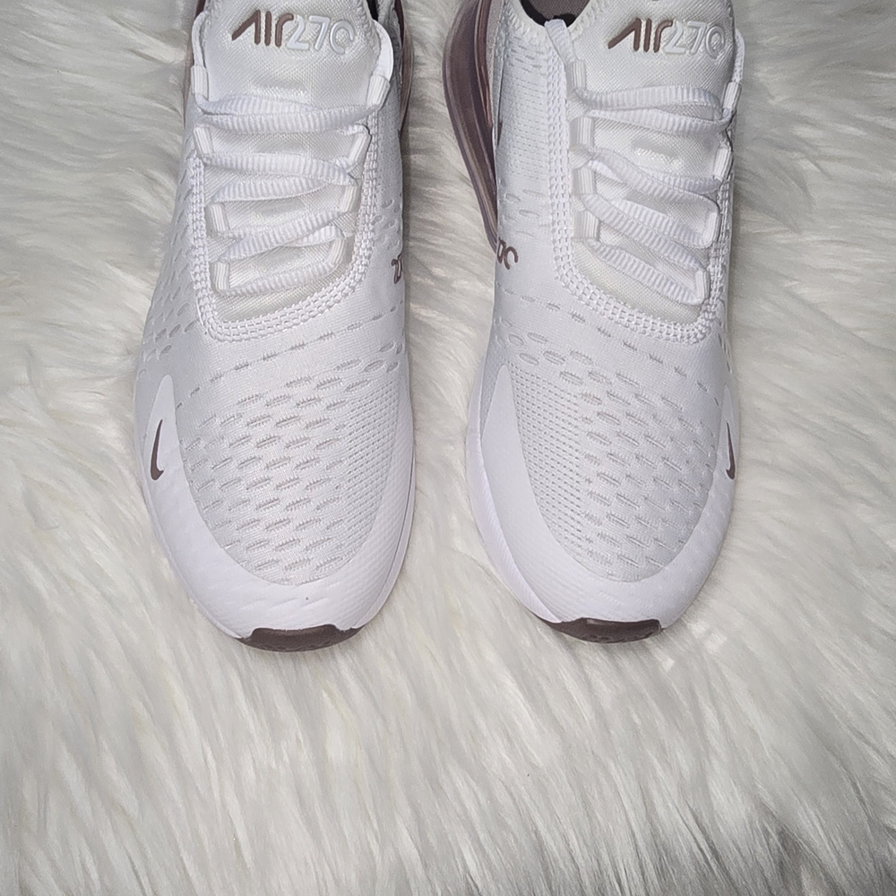 Nike Air Max White and Pink Sneakers